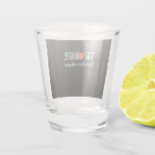 Geschenk des Lehrers Schnapsglas (Rückseite)