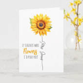 Geschenk des Lehrers Wählen Sie Sonnenblumen Karte (Gelbe Blume)