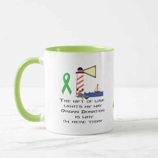 Geschenk des Leuchtturms der Liebe Tasse (Links)