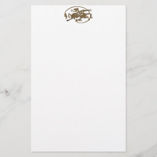Geschenk des mittelalterlichen Drachen Antique Art Briefpapier