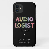 Geschenk des personalisierten Audiologen Audiology Case-Mate iPhone Hülle (Rückseite)