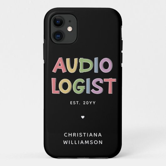 Geschenk des personalisierten Audiologen Audiology Case-Mate iPhone Hülle (Rückseite)