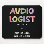 Geschenk des personalisierten Audiologen Audiology Mousepad (Vorne)