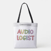 Geschenk des personalisierten Audiologen Audiology Tasche (Rückseite)
