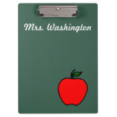 Geschenk des personalisierten Lehrers in der Apple Klemmbrett (Vorderseite)