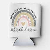 Geschenk des personalisierten Lehrers, maßgeschnei Dosenkühler (Vorderseite)