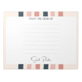 Geschenk des personalisierten Lehrers vom Schreibt Notizblock (Vorderseite)