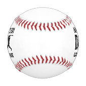 Geschenk des personalisierten Vaters zum Baseball- Baseball (Vorderseite)