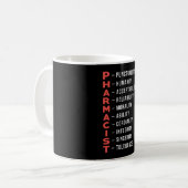 Geschenk des Pharmazeutischen Technischen Arztes Kaffeetasse (Vorderseite Links)