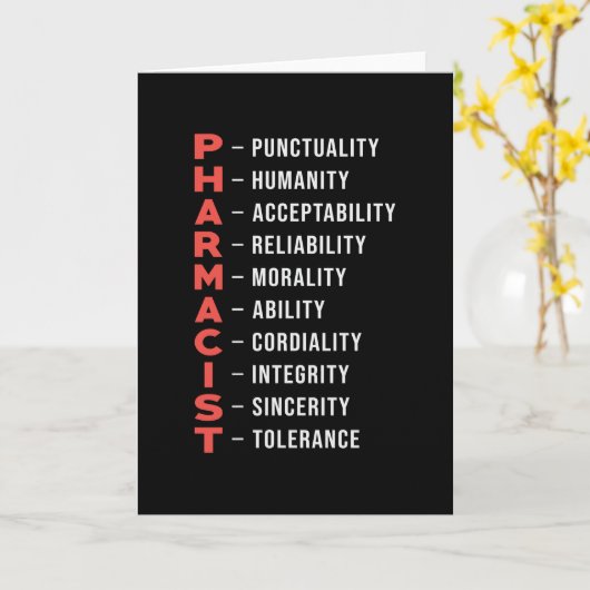 Geschenk des Pharmazeutischen Technischen Arztes Karte (Gelbe Blume)