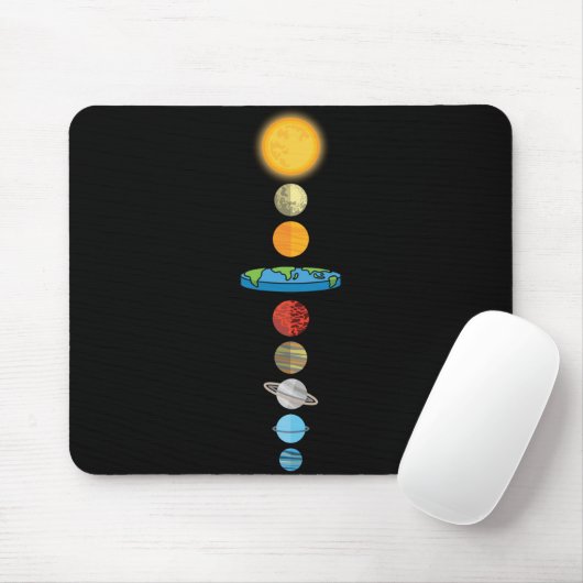 Geschenk des Planeten-Sonnensystems der Flat Earth Mousepad (Mit Mouse)