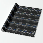 Geschenk des Polizeibeamten personalisieren Geschenkpapier (Ungerollt)