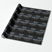 Geschenk des Polizeibeamten personalisieren Geschenkpapier (Ungerollt)