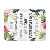 Geschenk des Psychologen Magnet (Horizontal)