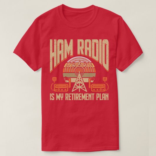 Geschenk des Radio Ham Amateur Radio Operator mit T-Shirt (Design vorne)
