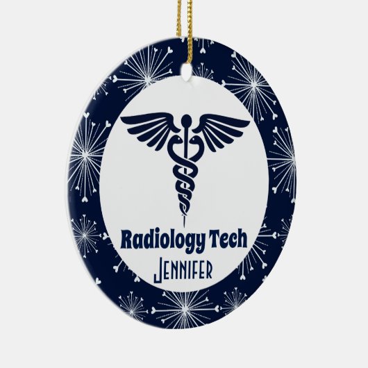 Geschenk des Radiologen für Technik Keramik Ornament (Rechts)