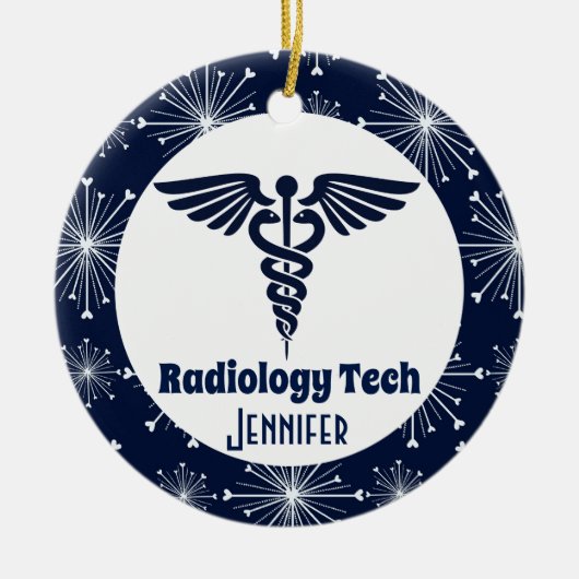 Geschenk des Radiologen für Technik Keramik Ornament (Vorne)