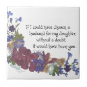 Geschenk des Schwiegers Fliese (Vorderseite)