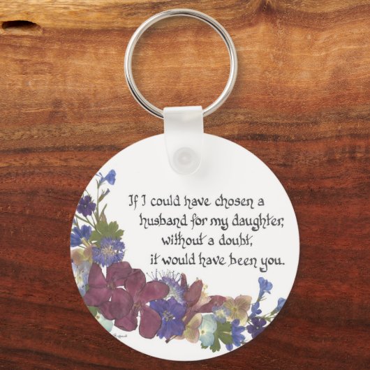 Geschenk des Schwiegers Schlüsselanhänger (Vorderseite)