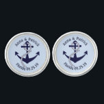 Geschenk des Seebräutigams des anker-W/Rope das Manschettenknöpfe<br><div class="desc">Die Mode-Zusatz-Manschettenknöpfe der Seemänner des anker-W/Rope datieren die personalisierten, die mit Namen kundenspezifisch sind und die Hochzeit, /Platz für Wedding, Verlobungs-Jahrestags-Junggeselle-Party-Geschenk oder eine Bevorzugungs-Idee für Bräutigam-Trauzeuge-Trauzeuge-Geschenke. Personifizieren Sie sie mit Braut- und Bräutigamnamen und Hochzeitsdatum/Platz oder klicken Sie "besonders anfertigen es" Knopf, um zum Entwurfswerkzeug zu gehen an, in dem Sie...</div>