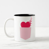 Geschenk des süßen Valentins Zweifarbige Tasse (Links)