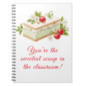 Geschenk des süßesten Scoop-Lehrers - Zurück in di Notizblock (Vorderseite)