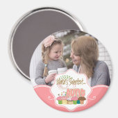 Geschenk des süßesten Tante Cupcake-Musters Magnet (Vorderseite/Rückseite)