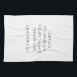 Geschenk des Unterrichters für die Nachrichtenvera Geschirrtuch<br><div class="desc">Machen Sie sich ein Bild von der Handschrift Ihres Kindes und laden Sie ein, Geschenk an ihren Lehrer. Kann vollständig auf Ihre Anzüge angepasst werden. © Gorjo Designs. Made für Sie über die Zazzle Plattform. // Benötigen Sie Hilfe bei der Anpassung Ihres Designs? Got andere Ideen? Kontaktieren Sie mich (Zoe)...</div>