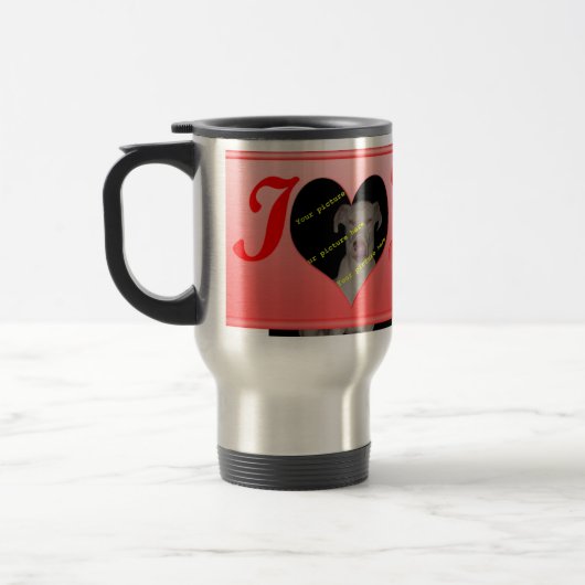 Geschenk des Valentines Tages"ich Liebe Sie " Reisebecher (Links)