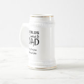 Geschenk des Vaters Bierglas (Vorderseite Links)