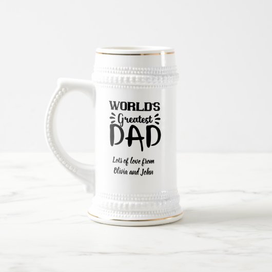 Geschenk des Vaters Bierglas (Links)