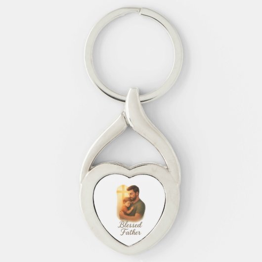 Geschenk des Vaters - Gesegneter Vater Schlüsselanhänger (Vorderseite)
