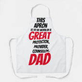 Geschenk des Vaters Schürze (Vorderseite)