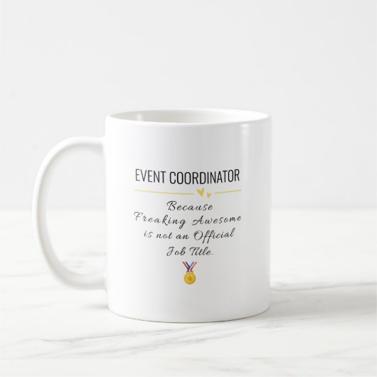 Geschenk des Veranstaltungskoordinators - Funny Ap Kaffeetasse (Links)