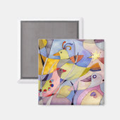 Geschenk des Vogelparadieses Magnet (Vorderseite/Rückseite)