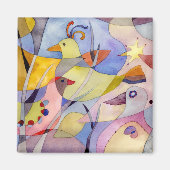 Geschenk des Vogelparadieses Magnet (Vorne)