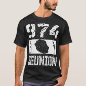 Geschenk Design Karte IEE REUNION 974 T-Shirt (Vorderseite)