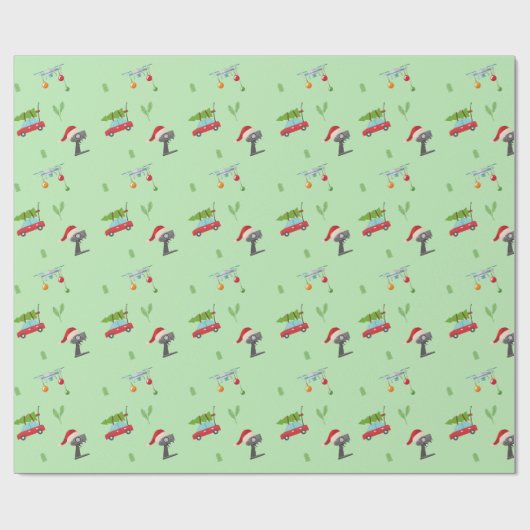 "Geschenk durch Drone" Geschenkpapier (Flach)