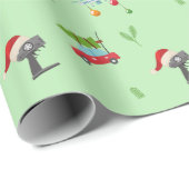 "Geschenk durch Drone" Geschenkpapier (Rolleneckpunkt)