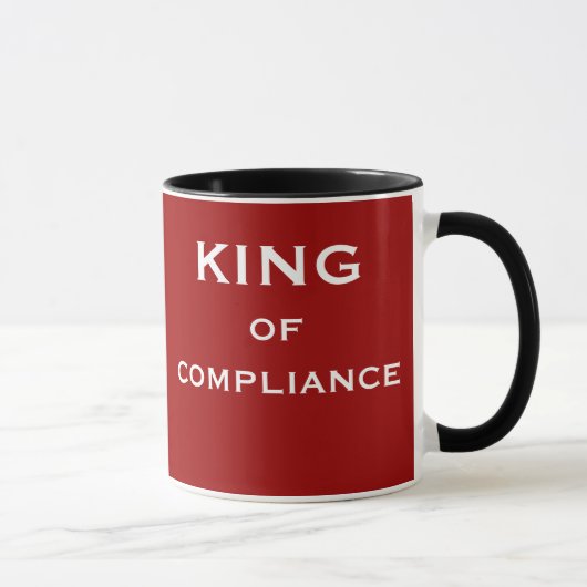 Geschenk eines Beauftragten für männliche Complian Tasse (Rechts)
