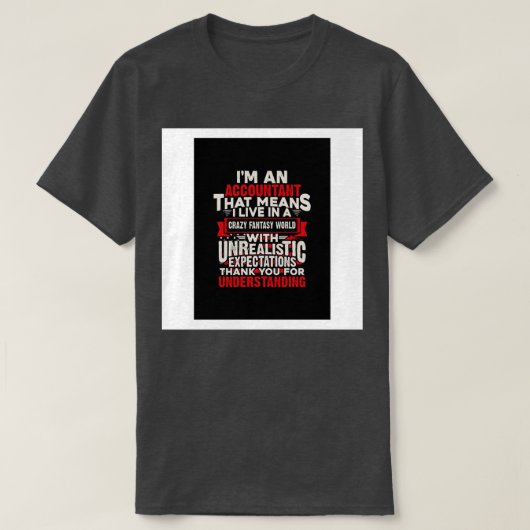 Geschenk eines Buchhalters T-Shirt (Design vorne)