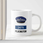 Geschenk eines Polizeibeamten. UK Police Flat Cap Jumbo-Tasse