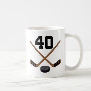 Geschenk Eis-Hockey-Spieler-Jersey-Zahl-40 Kaffeetasse