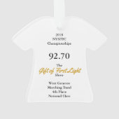 Geschenk ersten Lichtes 2018 Ornament (Rückseite)