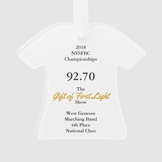 Geschenk ersten Lichtes 2018 Ornament (Rückseite)