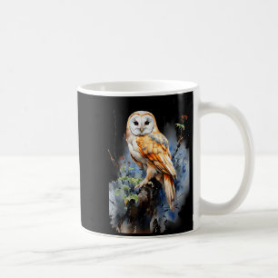 Geschenk Eule Schleiereule Realistische Natur Flüc Kaffeetasse