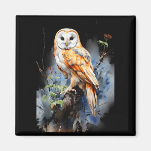 Geschenk Eule Schleiereule Realistische Natur Flüc Magnet