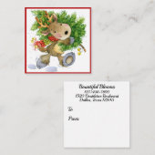 Geschenk, Florist, Verschließung, Visitenkarte Begleitkarte (Vorne/Hinten)