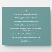 "GESCHENK" FOTOPLATTE (Vorderseite)