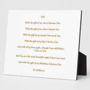 "GESCHENK" FOTOPLATTE